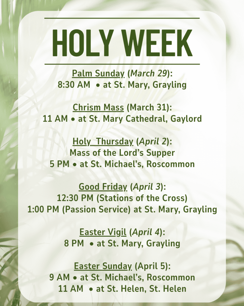 Holy Week 2026